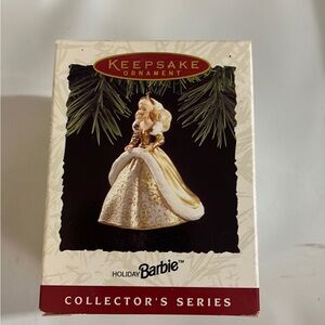 Vintage Hallmark Holiday Barbie 1994 Barbie Collectible Keepsake Ornament